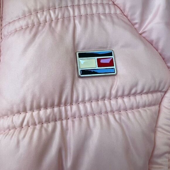 Tommy Hilfiger Girls' toddler pink Fleece lined puffer Jacket size 2T - Picture 3 of 5